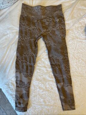 Gymshark Brown Textured Leggings